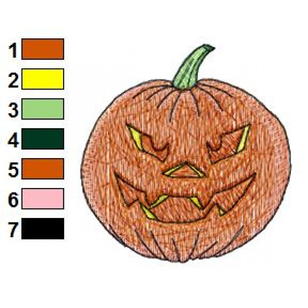 Free Pumpkin 04 Embroidery Design